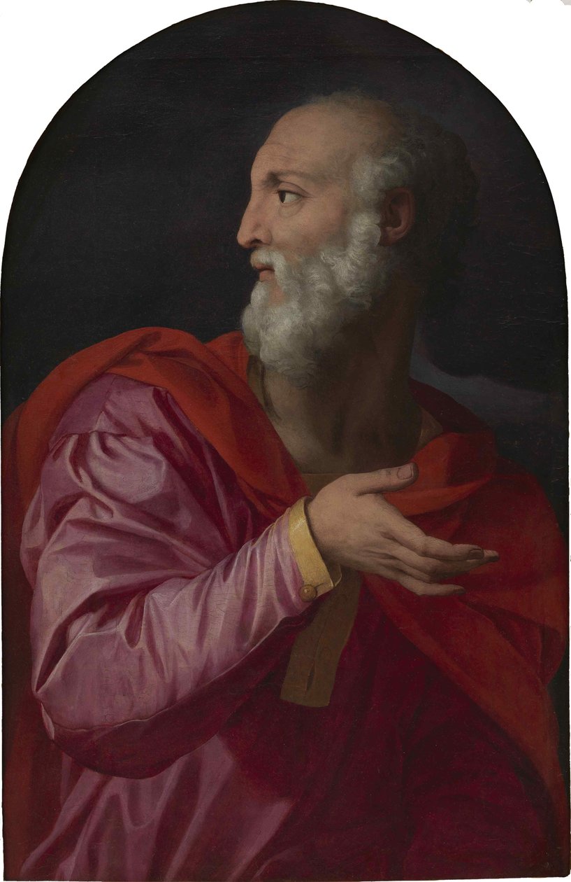 Saint Cosmas, ca. 1544. av Agnolo Bronzino