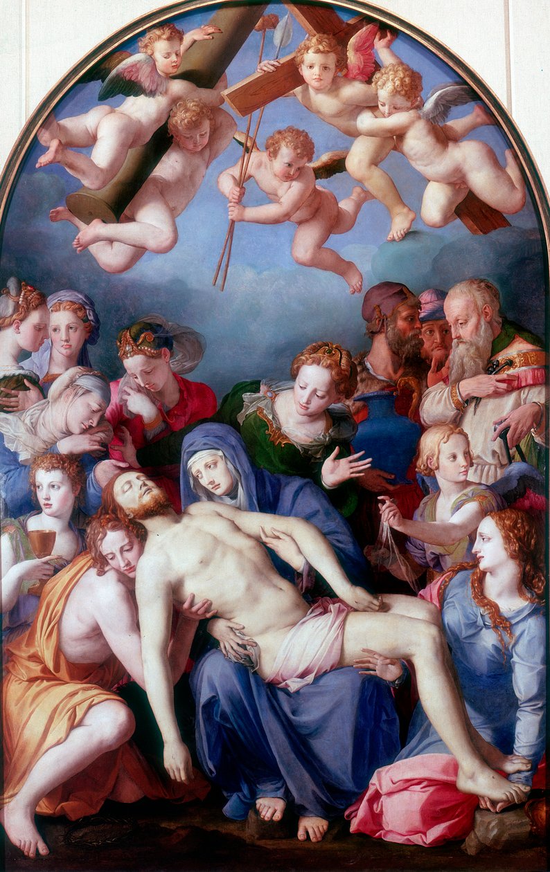 Avsättningen från korset, 1443-1445 av Agnolo Bronzino