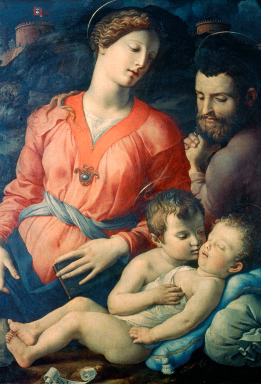 Den heliga familjen Panciatichi, 1530-1532 av Agnolo Bronzino