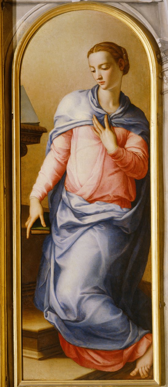 Bebudelsens jungfru av Agnolo Bronzino