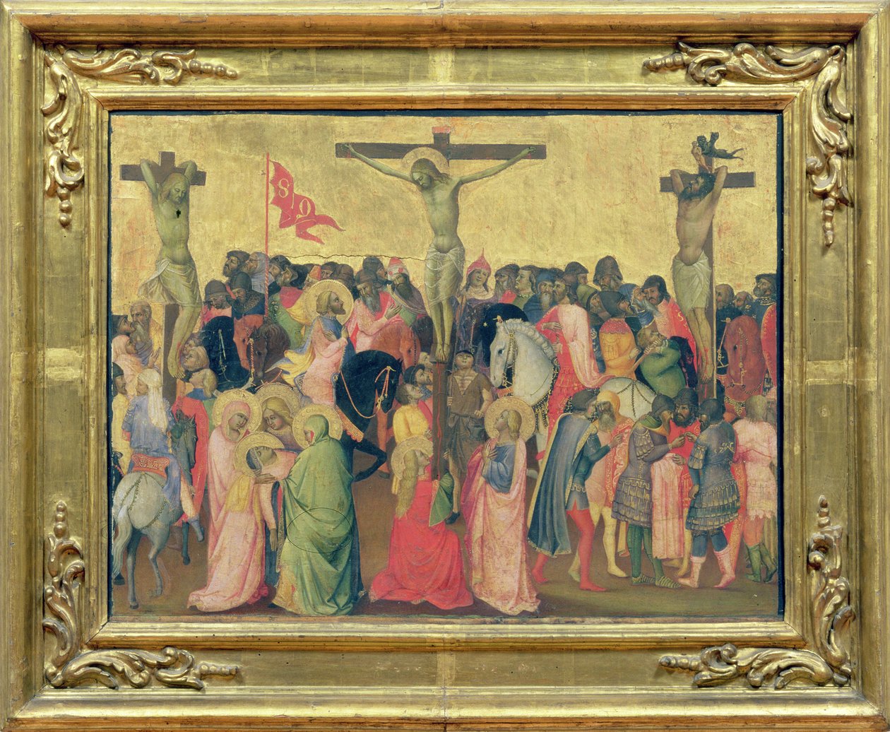 Korsfästelsen (tempera på panelen) av Agnolo Gaddi