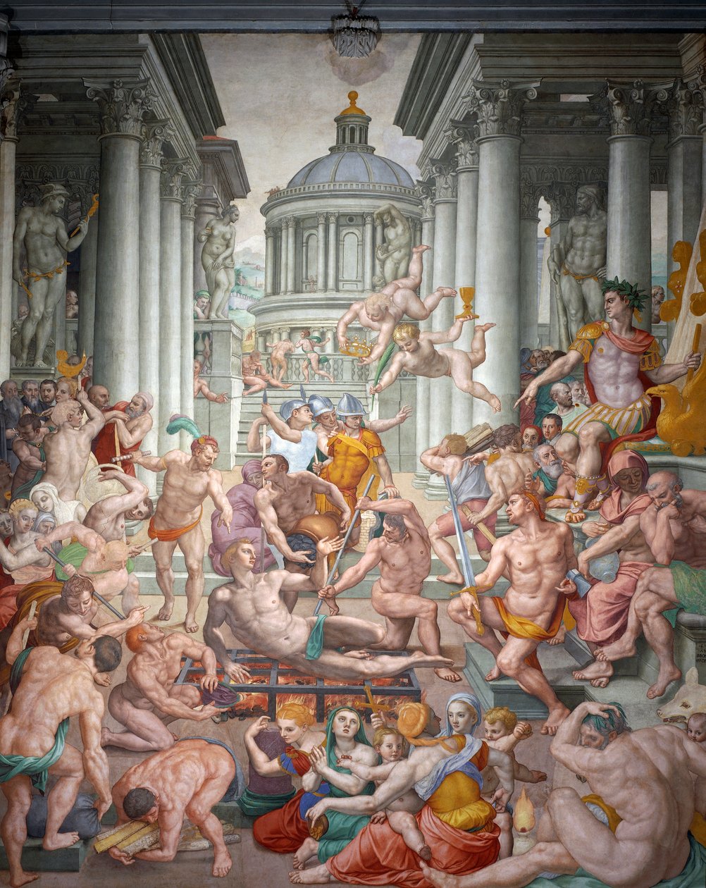 Sankt Lawrence martyrskap av Agnolo Bronzino