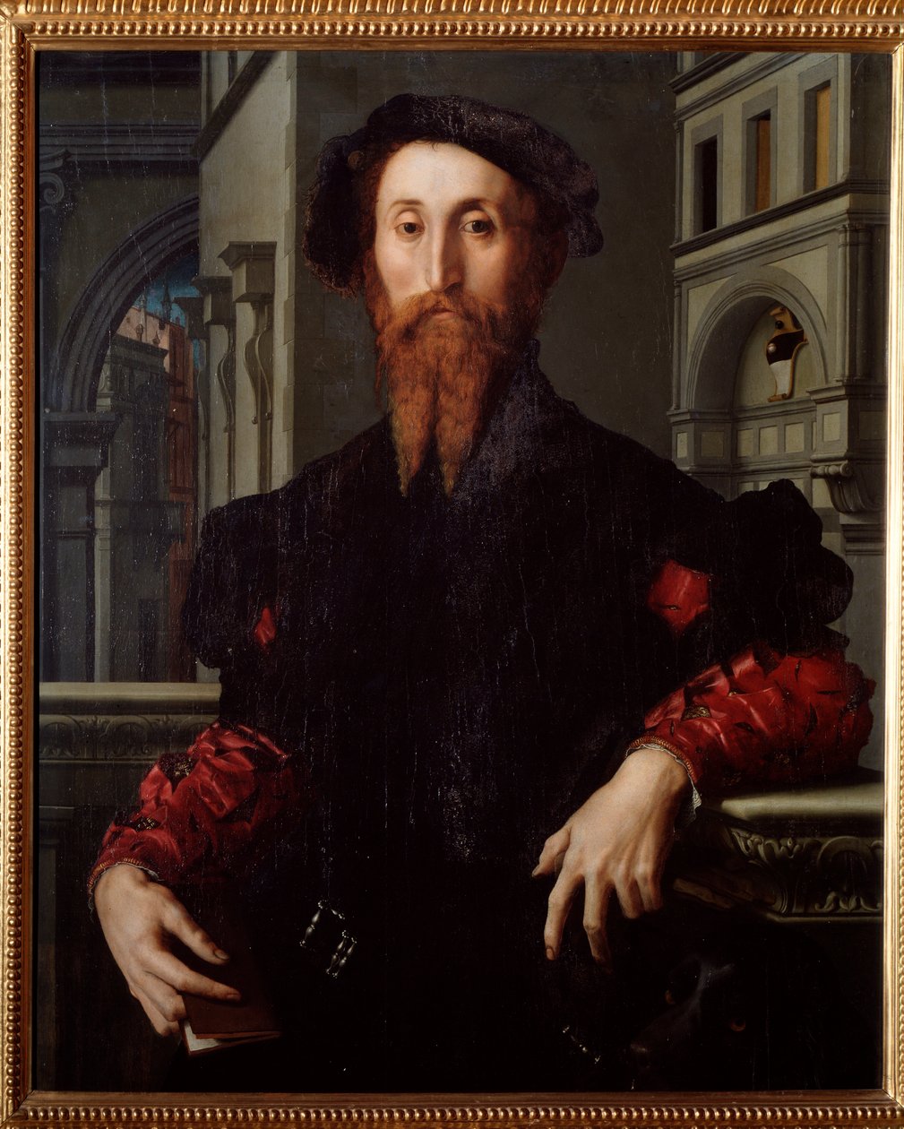 Porträtt av Bartolomeo Panciatichi, florentinsk humanist och politiker (målning, ca 1540) av Agnolo Bronzino