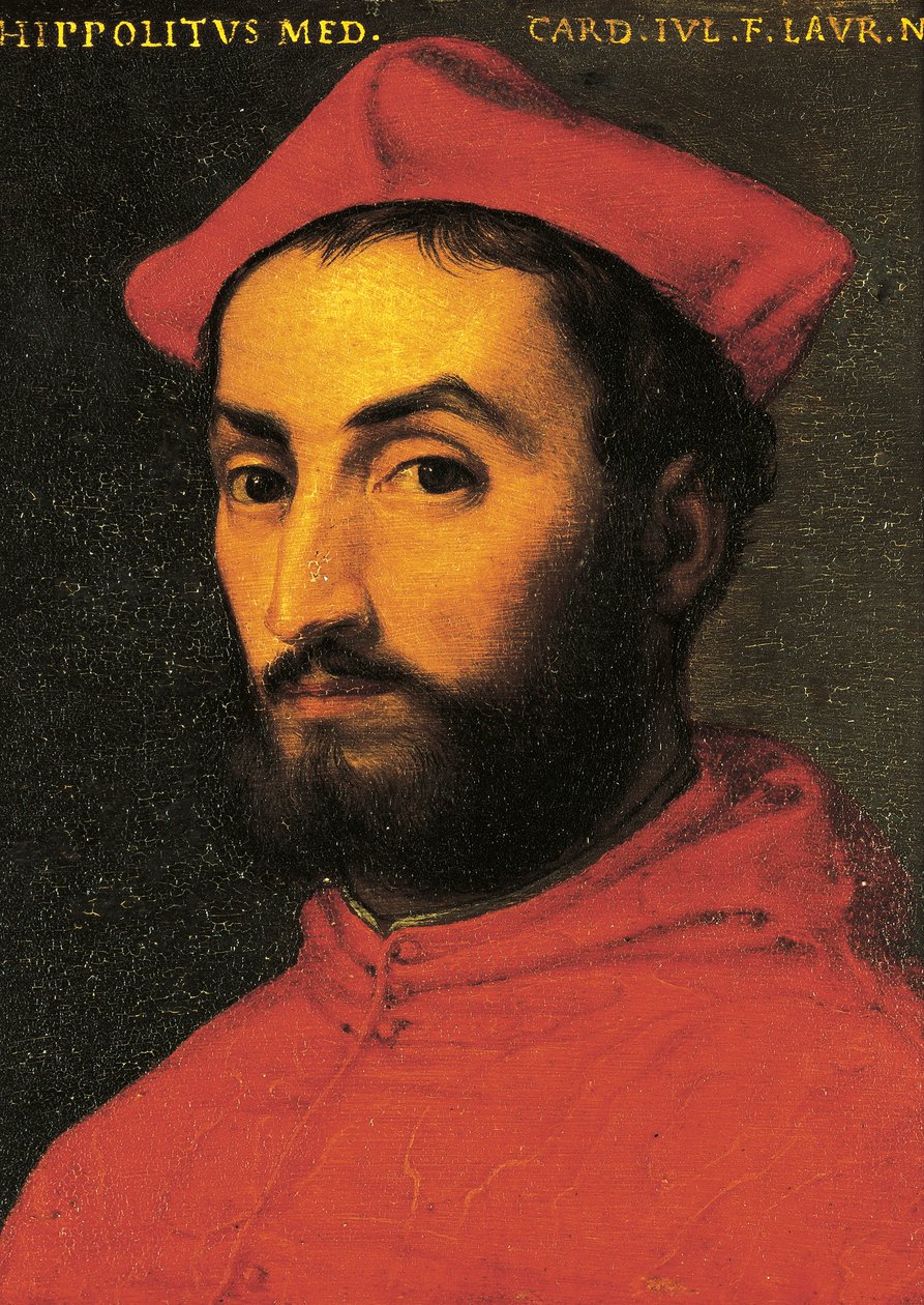 Porträtt av Ippolito de Medici (Urbino av Agnolo Bronzino