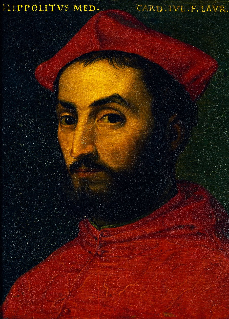 Porträtt av Ippolito de Medici (Urbino av Agnolo Bronzino