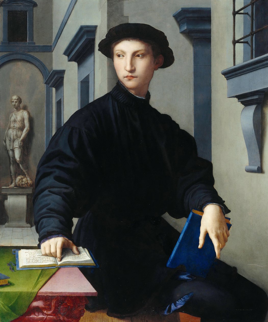 Porträtt av Ugolino (Hugolin) Martelli (1519-1592) av Bronzino, Agnolo (1503-1572) av Agnolo Bronzino