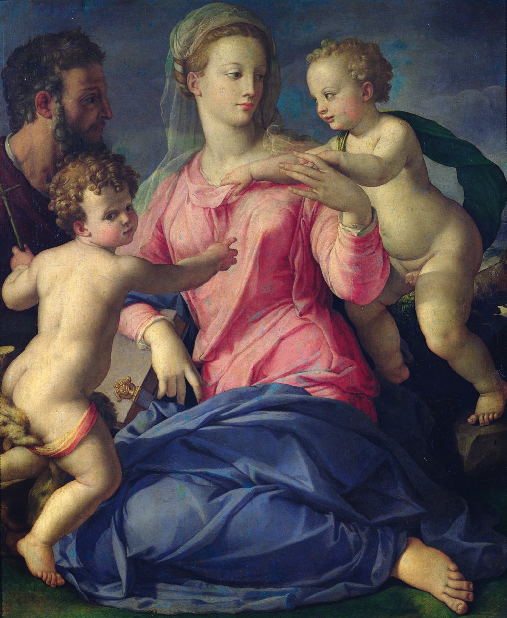 Den heliga familjen av Agnolo Bronzino