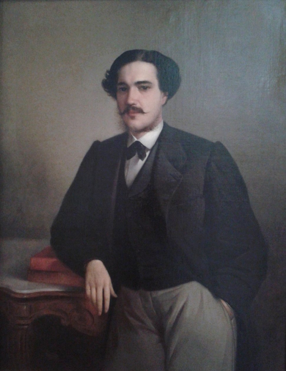  Retrato de Luis Antonio Alves de CarvalhoPortrait of Luis Antonio Alves de Carvalho av Agostinho Jose da Mota