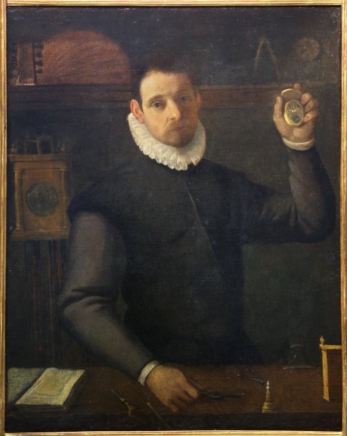 Self-portrait as a Watchmaker av Agostino Carracci