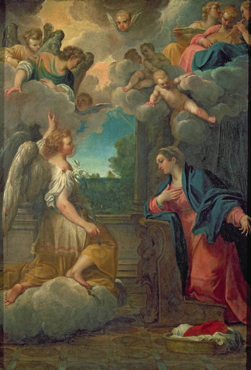 Bebådelsen av Agostino Carracci