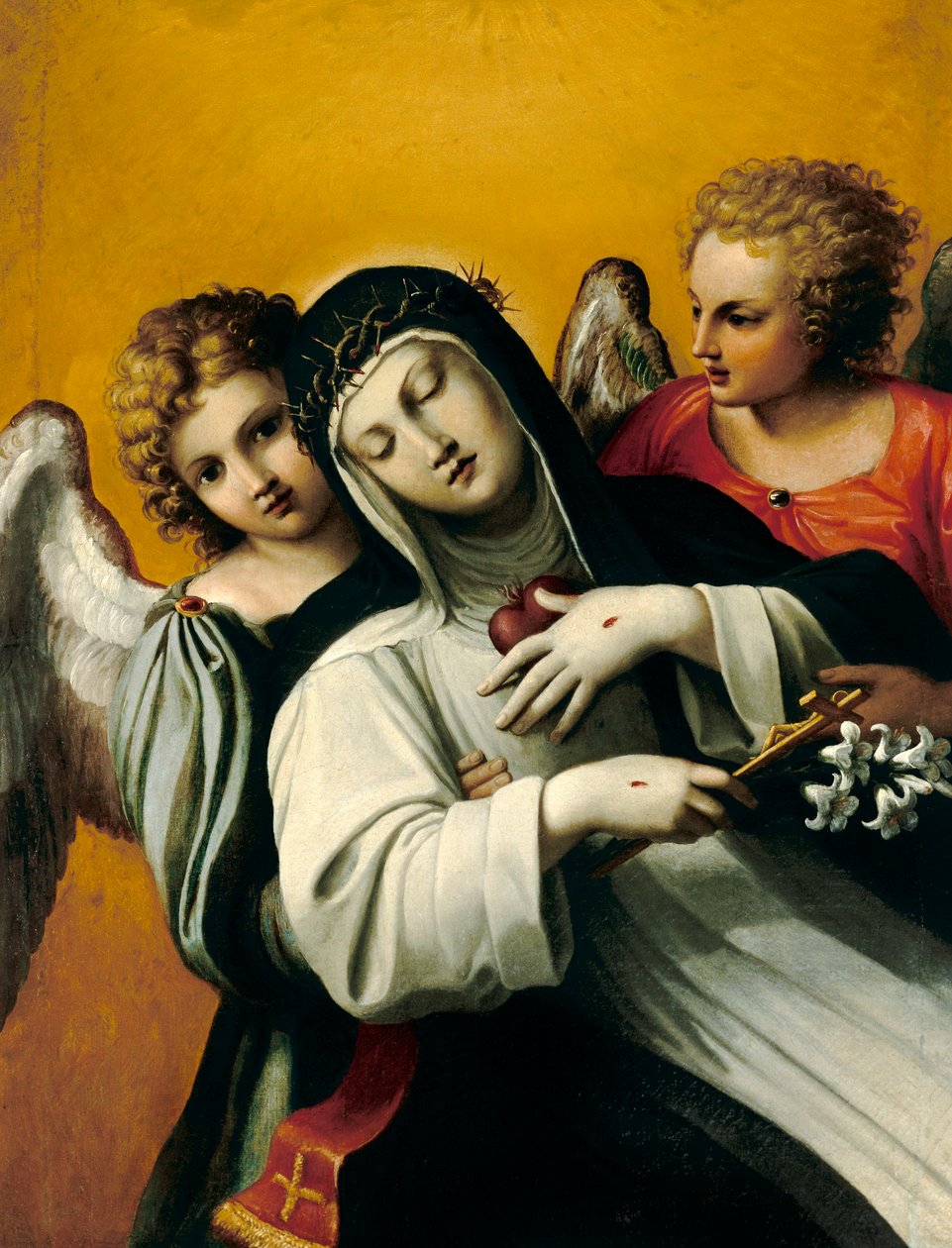 Den heliga Katarina av Sienas extas av Agostino Carracci