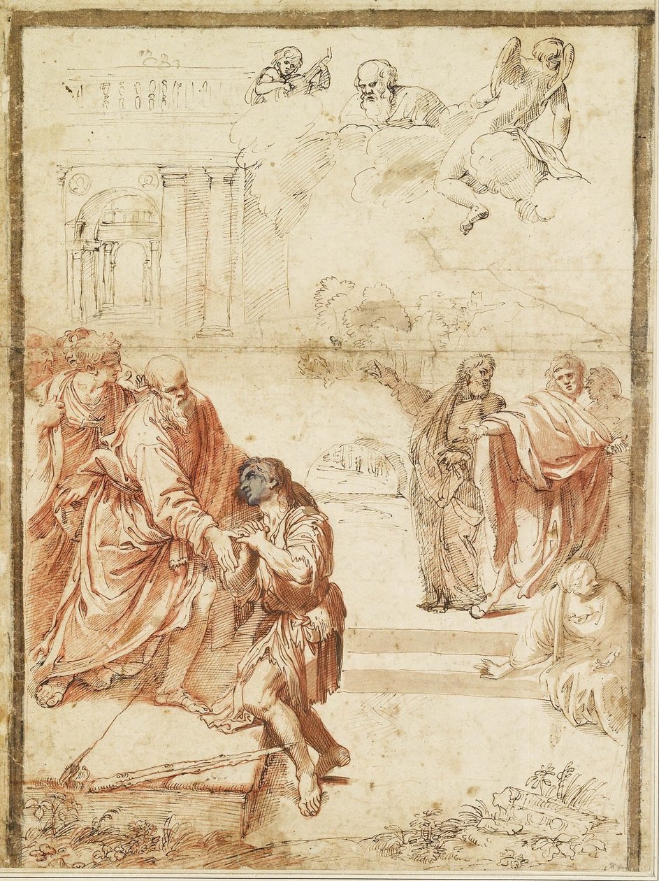 Den förlorade sonens återkomst av Agostino Carracci
