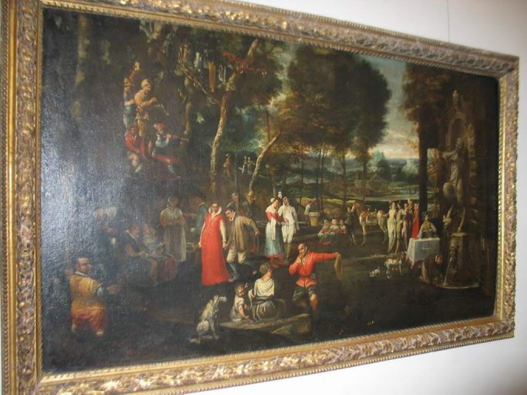 Village festival av Agostino Carracci
