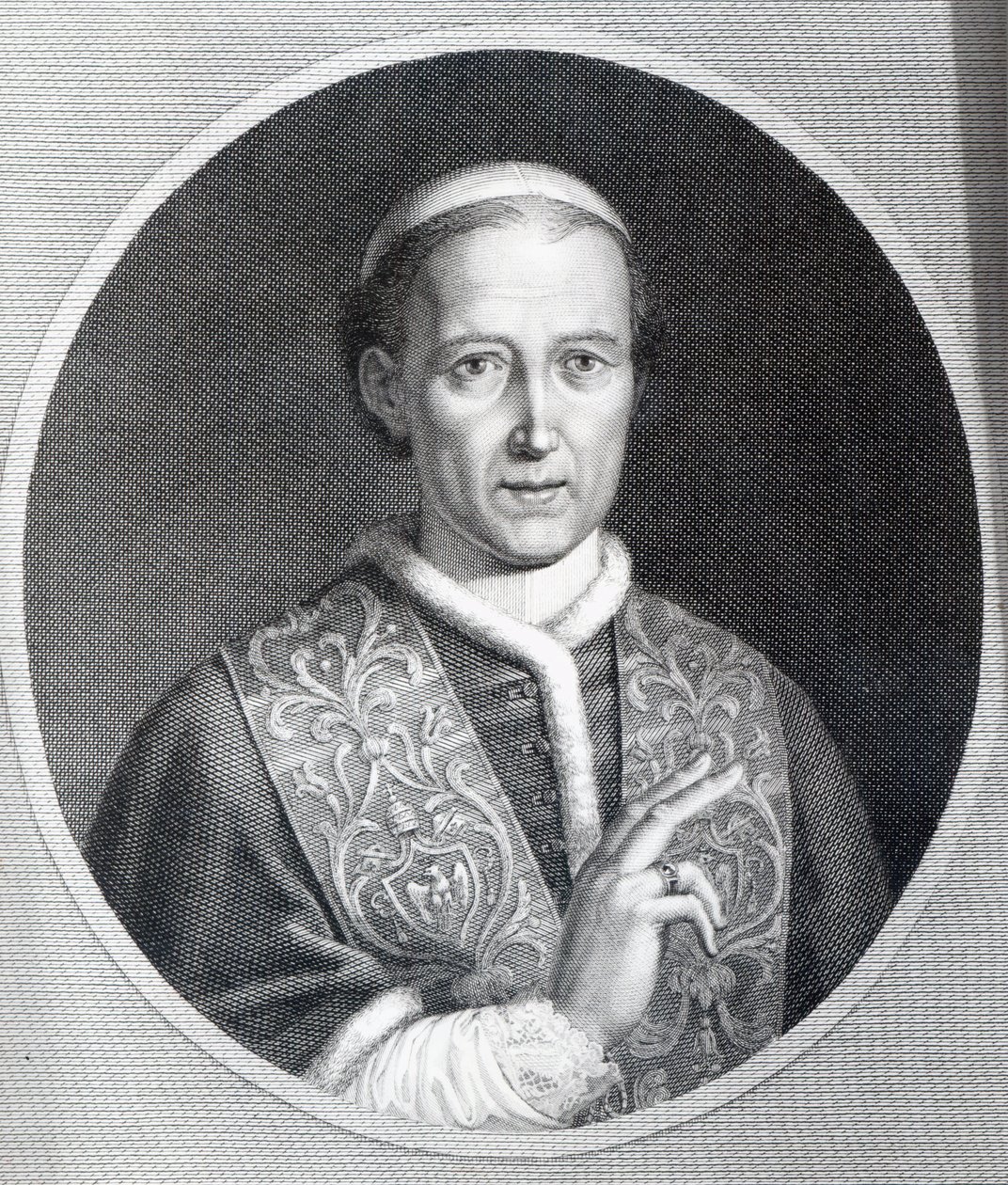 Pave Leo XII, graveret af Raffaele Persichini swed av Agostino Tofanelli