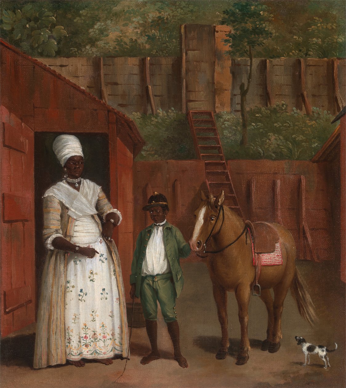 En mamma med sin son och en ponny, ca. 1775. av Agostino Brunias