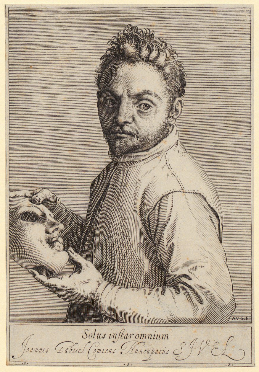 Porträtt av Giovanni Gabrielli, kallad ”Il Sivello” av Agostino Carracci