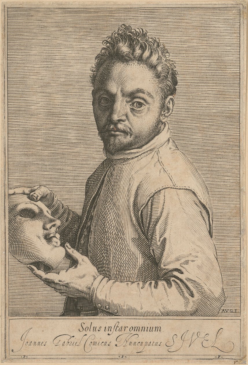 Porträtt av Giovanni Gabrielli, kallad ”Il Sivello” av Agostino Carracci