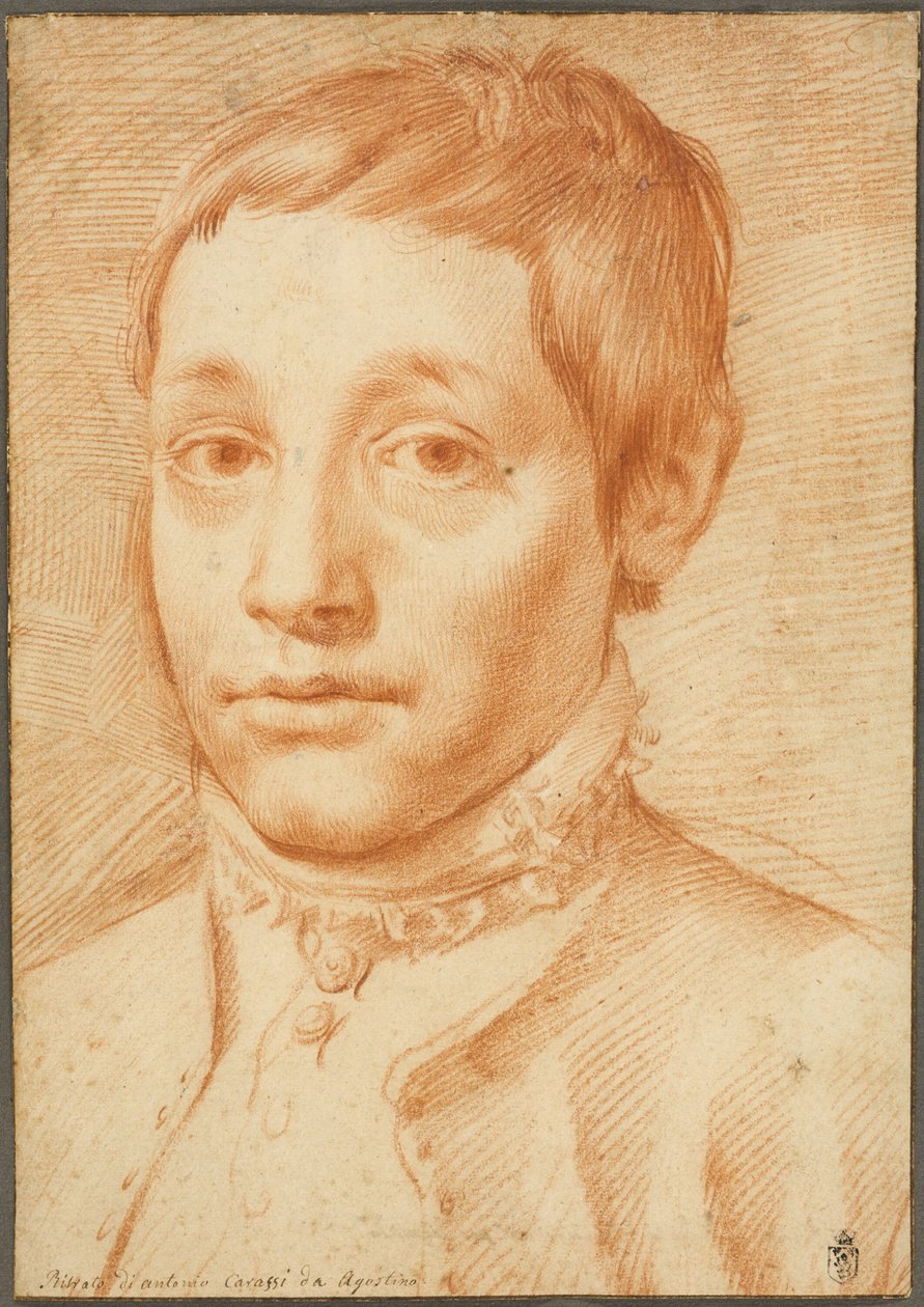 Porträtt av konstnärens son, Antonio Carracci av Agostino Carracci