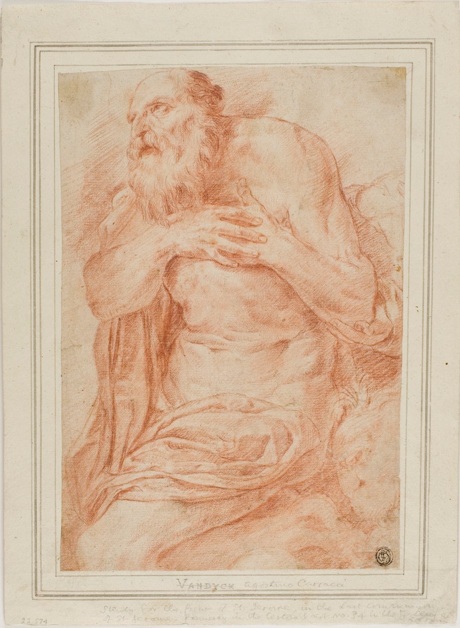 Sankt Jerome av Agostino Carracci