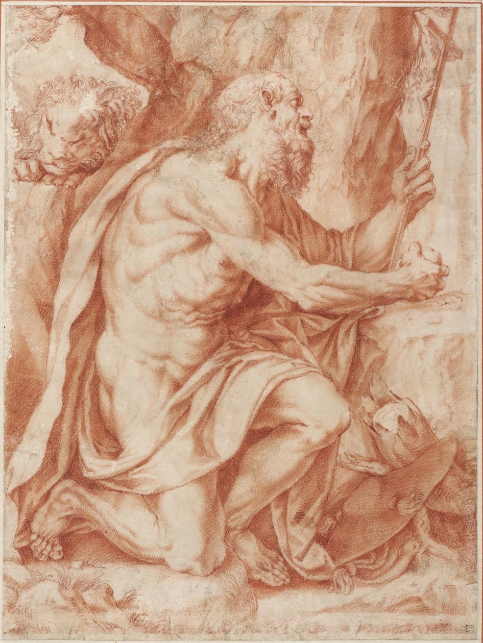Sankt Hieronymus av Agostino Carracci