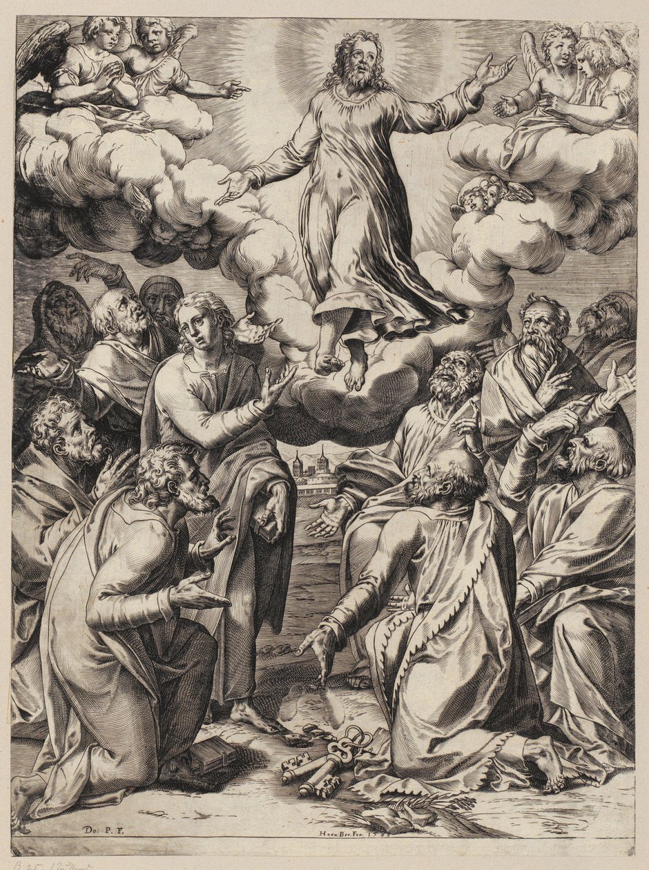 Stigmatiseringen av den helige Franciskus av Agostino Carracci