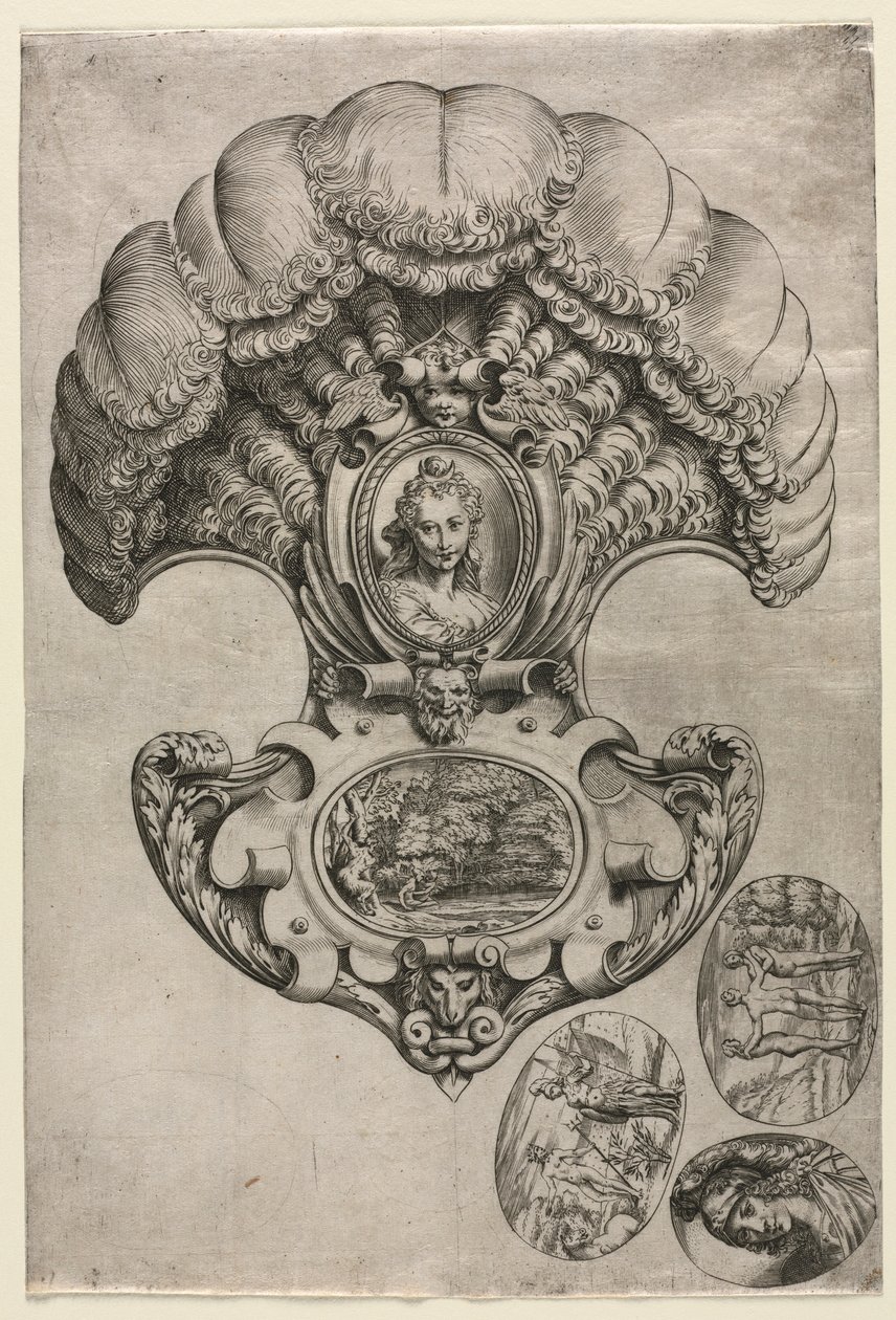 The Fan LEventail, ca. 1589-1595. av Agostino Carracci