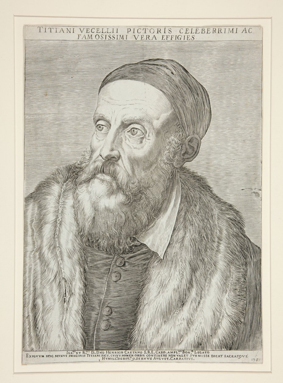 Tiziano Vecelli (Tizian) av Agostino Carracci