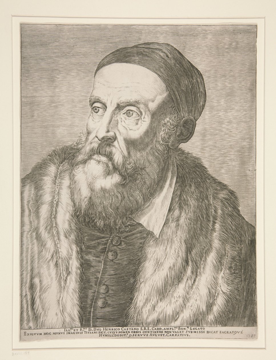 Tiziano Vecelli (Tizian) av Agostino Carracci
