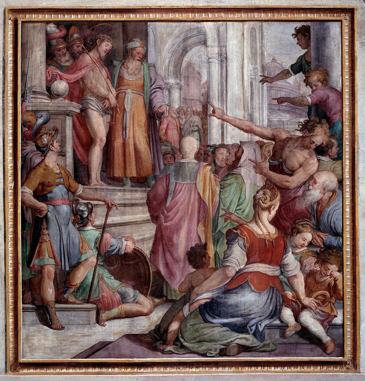 Jesu passion, ecce homo (fresko av Agostino Ciampelli