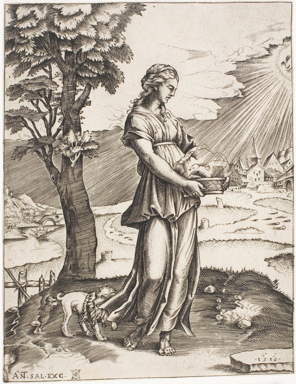 Cumaean Sybil av Agostino dei Musi