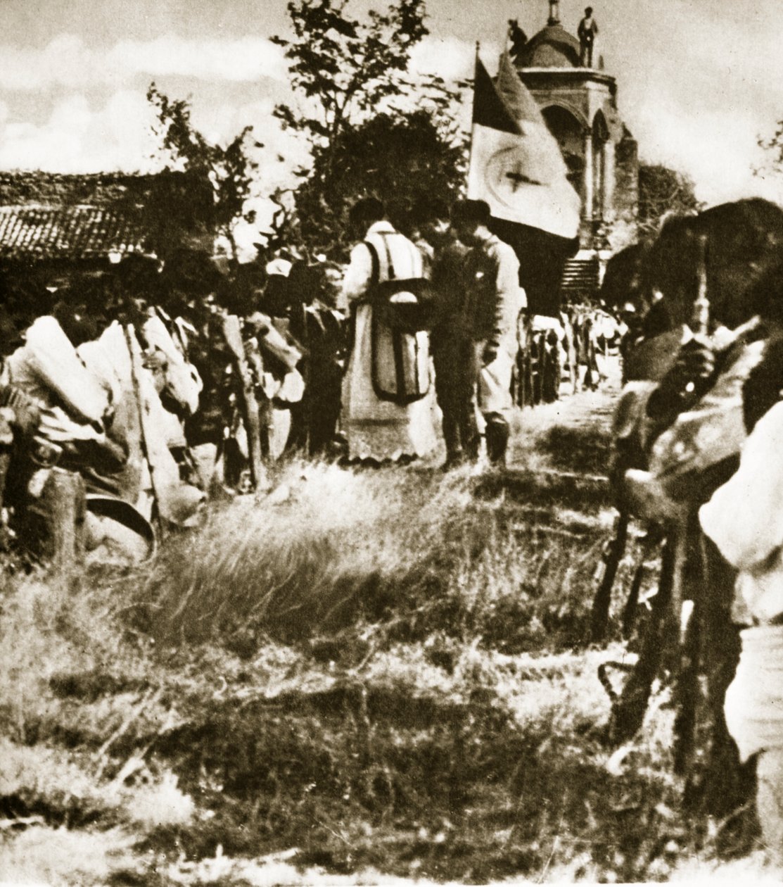 En grupp Cristeros samlades för hemliga andakter, ca 1926 av Agustin Victor Casasola