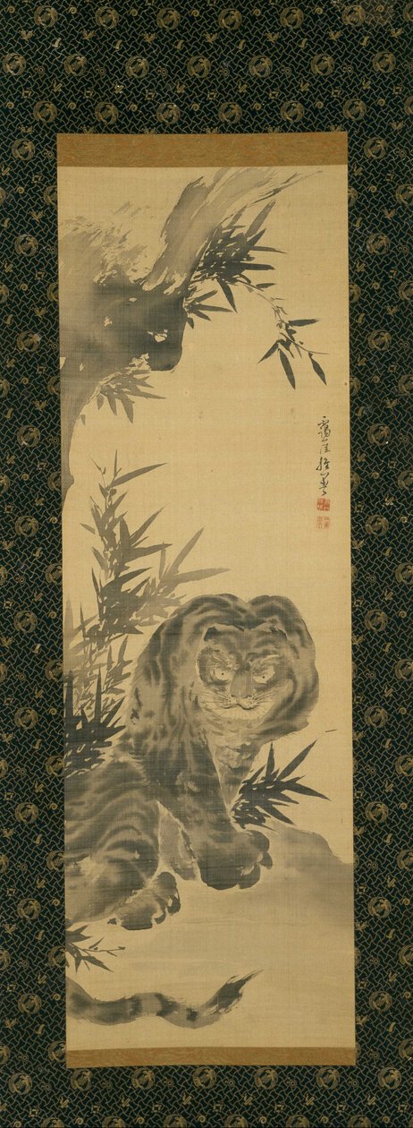 Tiger och bambu av Takaku Aigai