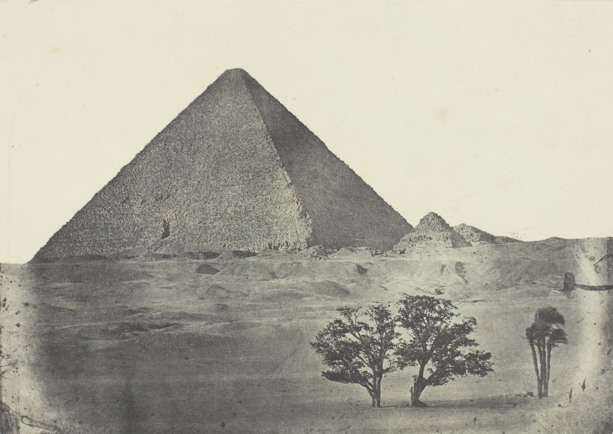 Pyramid of Cheops, Mellersta Egypten, 184951, tryckt 1852. av Aimé Rochas