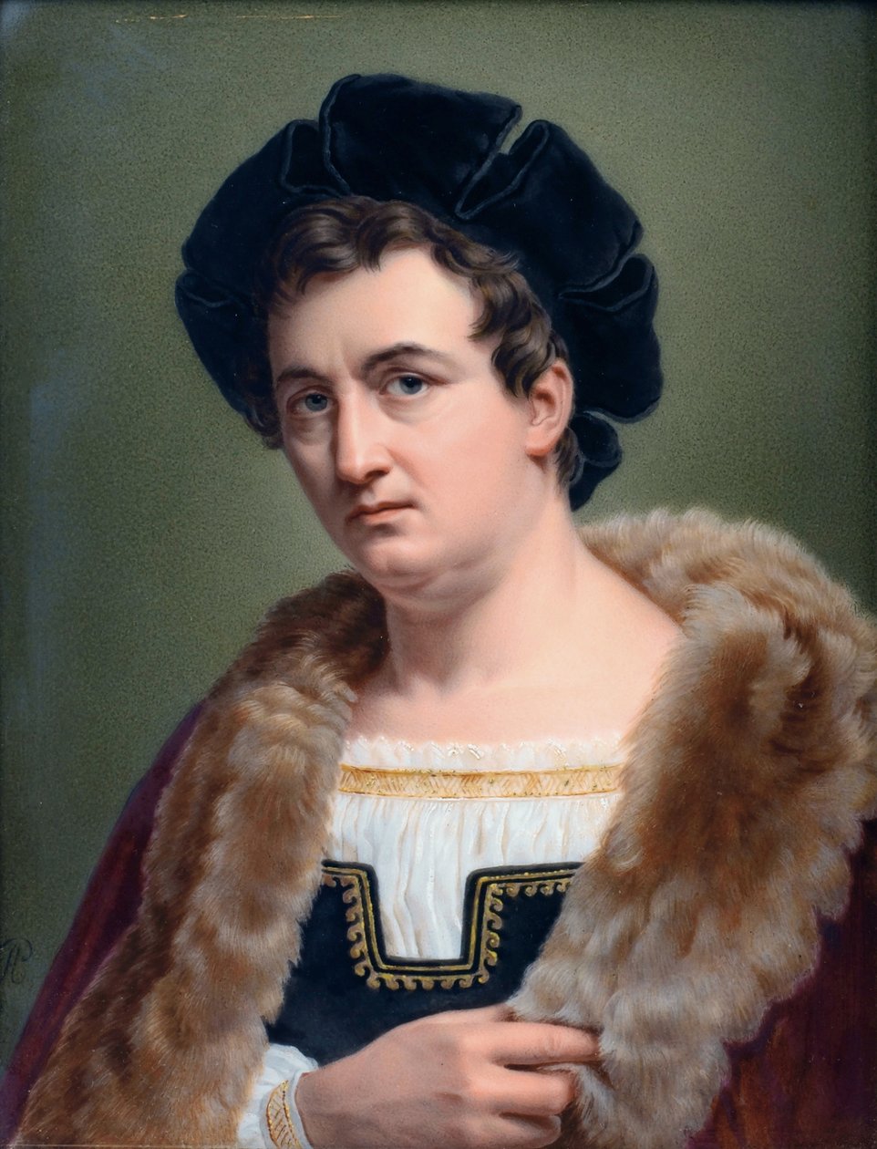 Porträtt av François-Joseph Talma 1763-1826, 1823 av Aimée Perlet