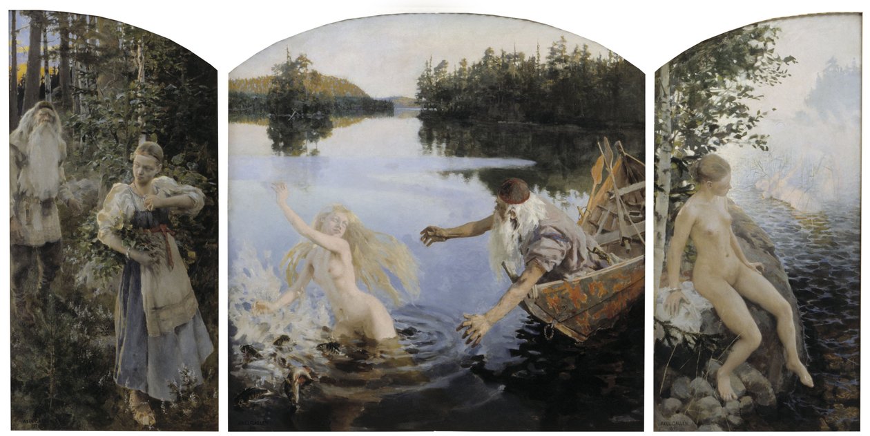 Aino Myth, Triptyk av Akseli Gallen Kallela