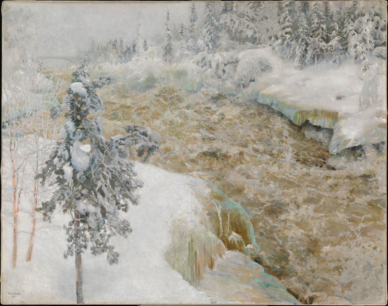 Imatra på vintern av Akseli Gallen-Kallela