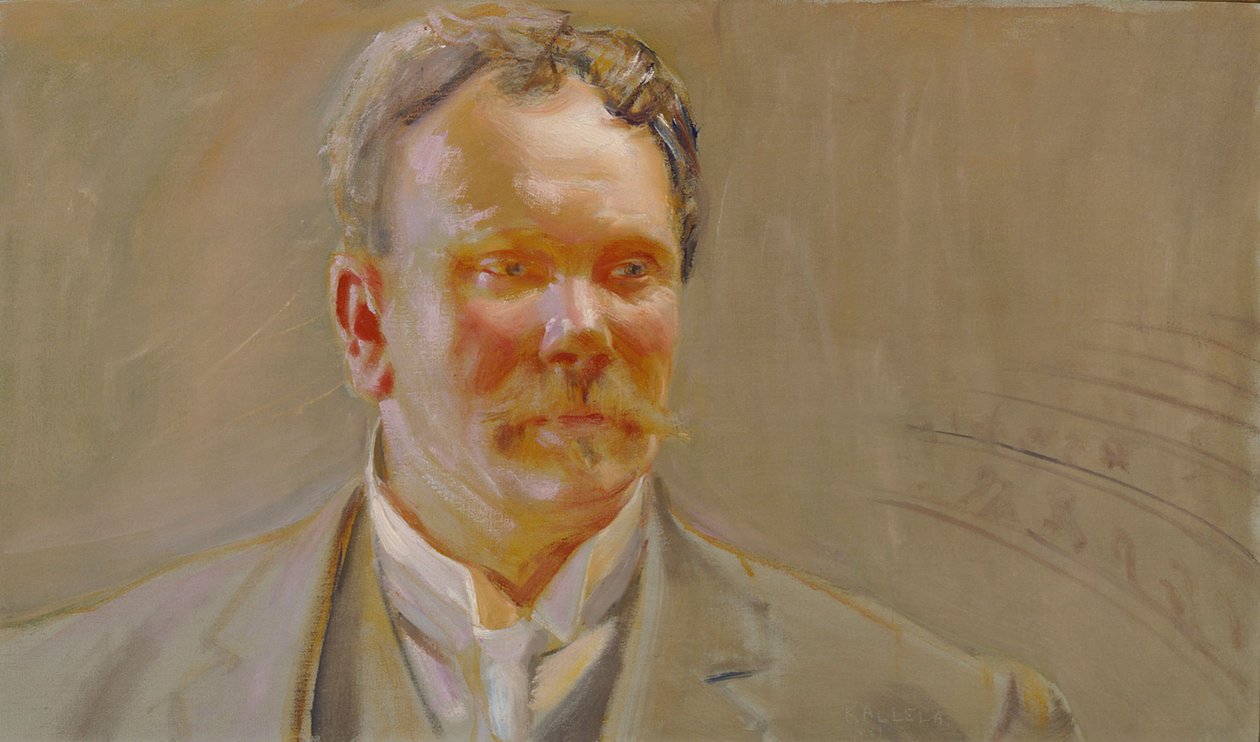 Porträtt av professor E. N. Setälä av Akseli Gallen-Kallela