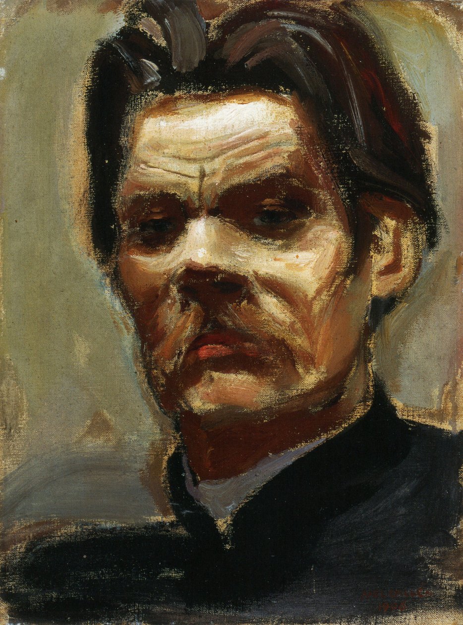 Porträtt av författaren Maxim Gorkij 1868-1939, 1906 av Akseli Gallen Kallela