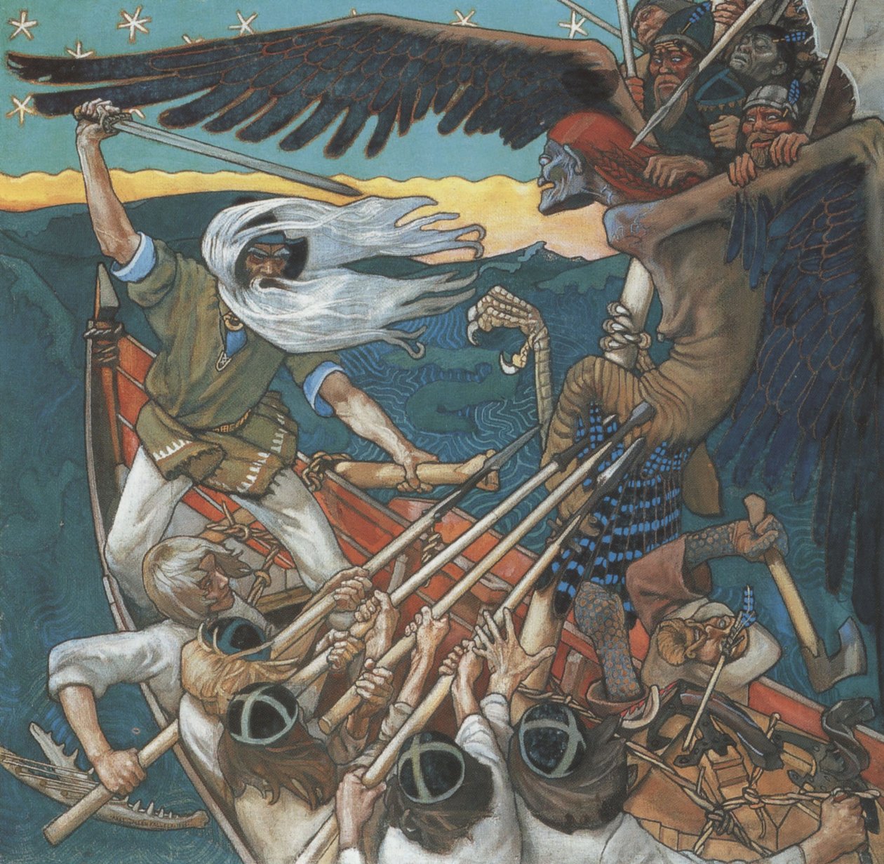 Försvaret av Sampo, 1896 av Akseli Gallen Kallela