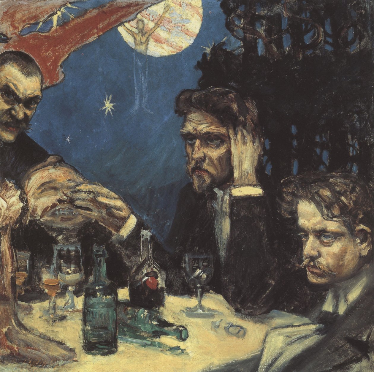 Symposiet, Studierätt Jean Sibelius, 1894 av Akseli Gallen Kallela