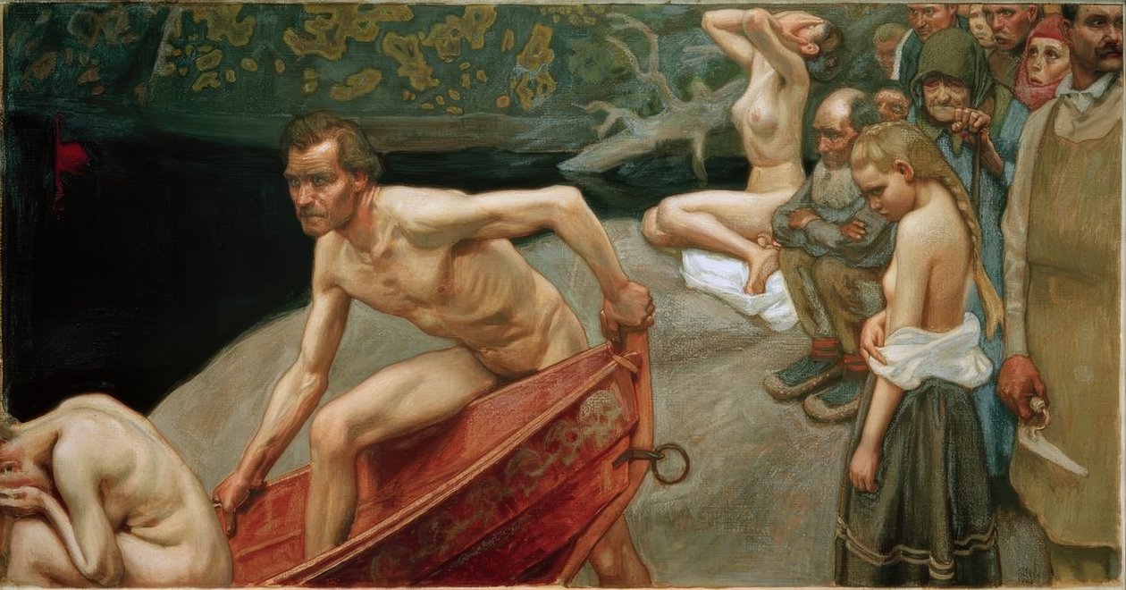 Vid Tuonela älv av Akseli Valdemar Gallen Kallela