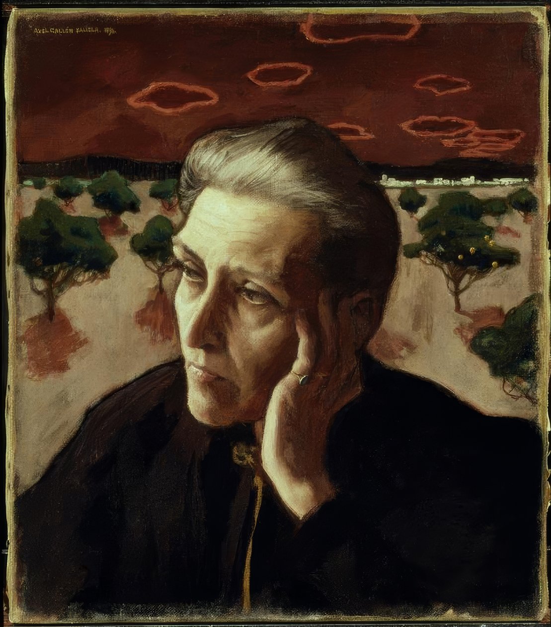 Konstnärens mamma av Akseli Valdemar Gallen Kallela