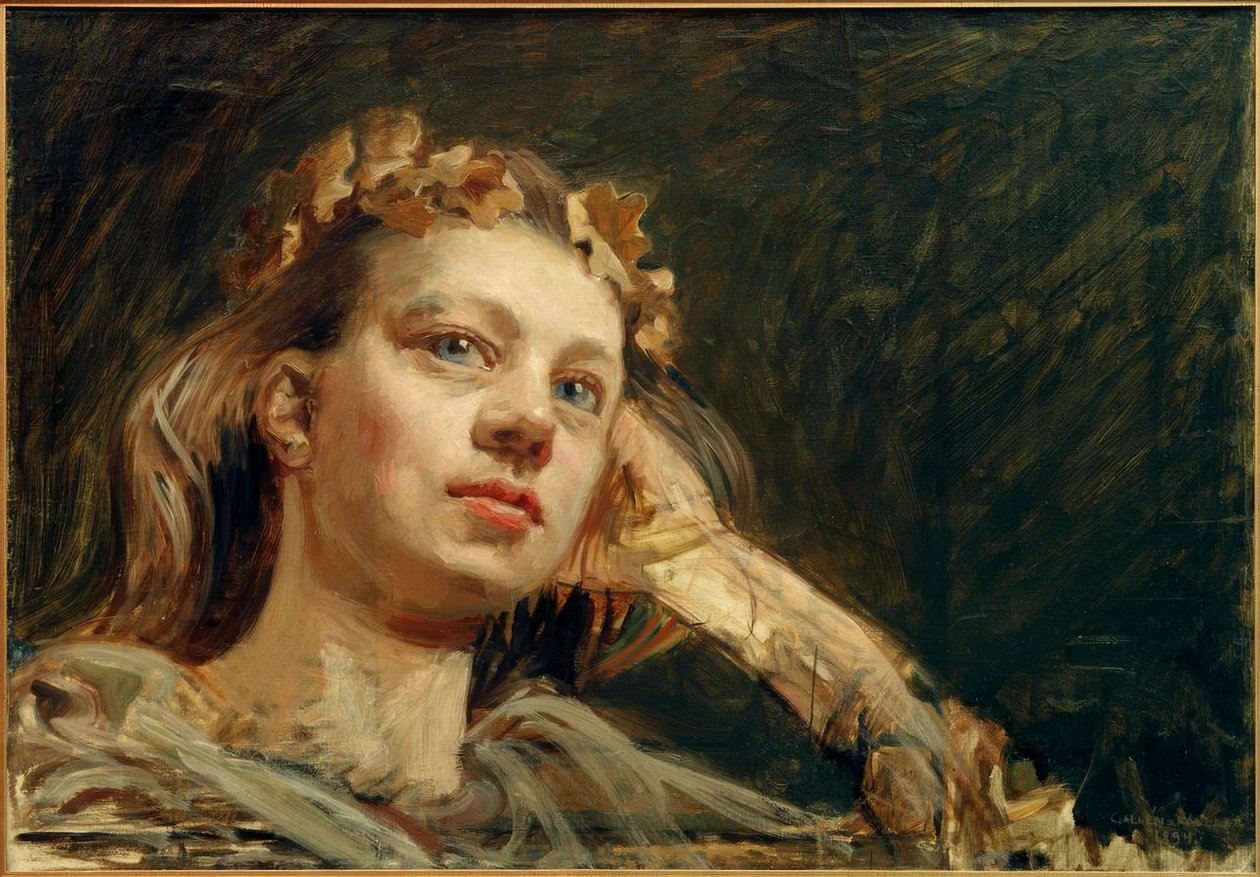 Heroiskt porträtt av Maria av Akseli Valdemar Gallen Kallela