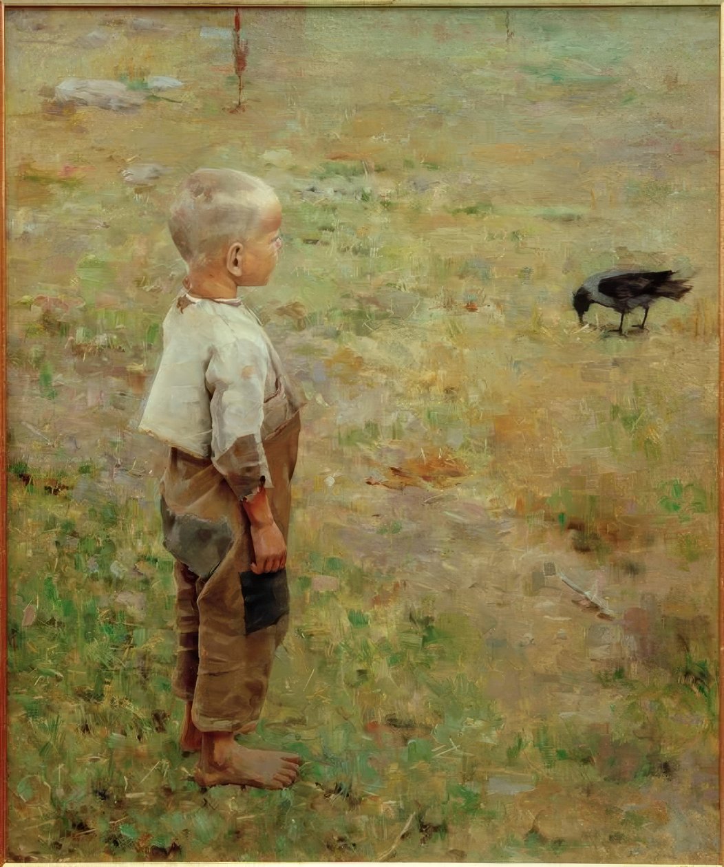 Pojke och kråka av Akseli Valdemar Gallen Kallela