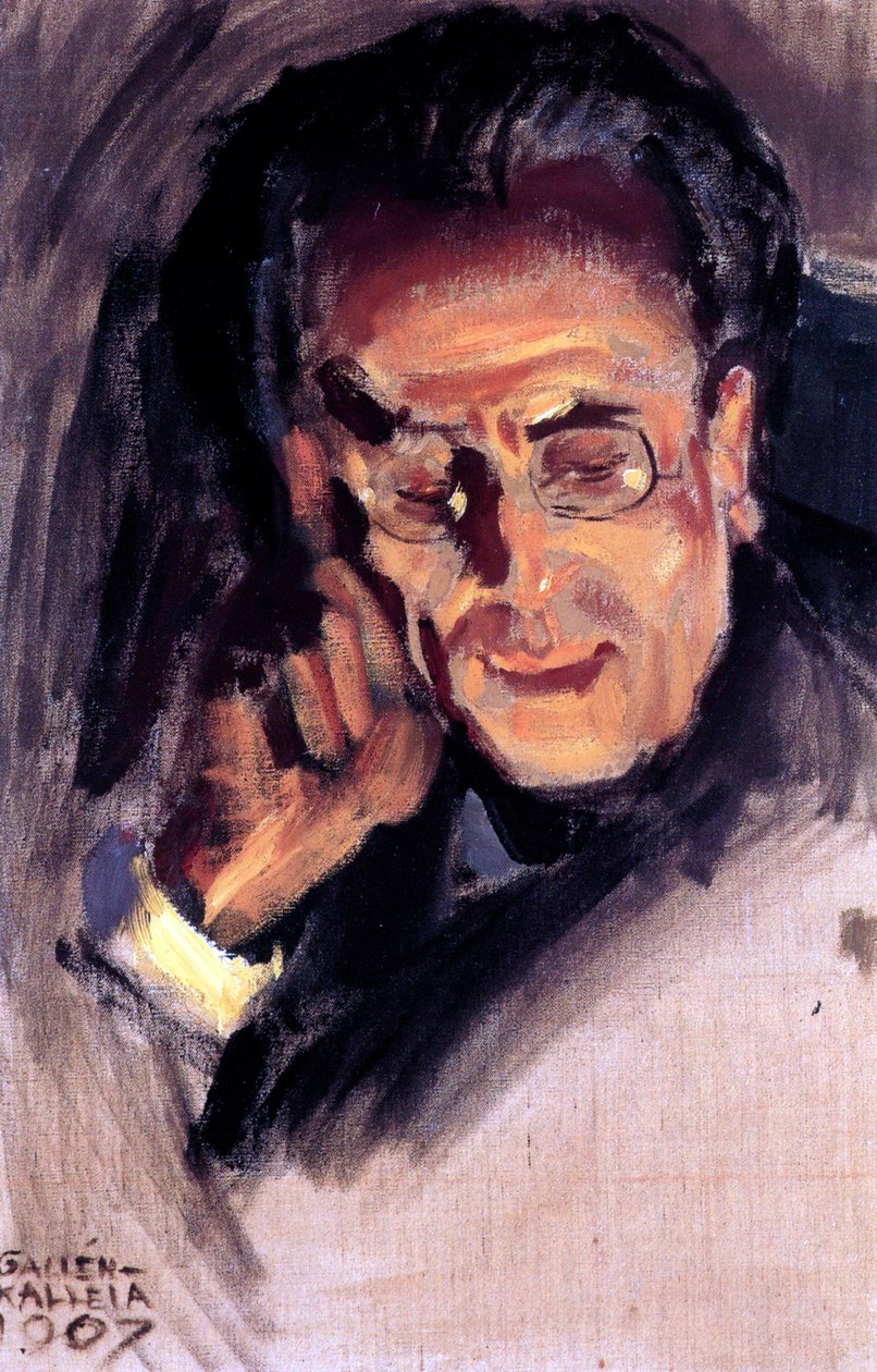 Porträtt av Gustav Mahler, 1907 av Akseli Valdemar Gallen Kallela