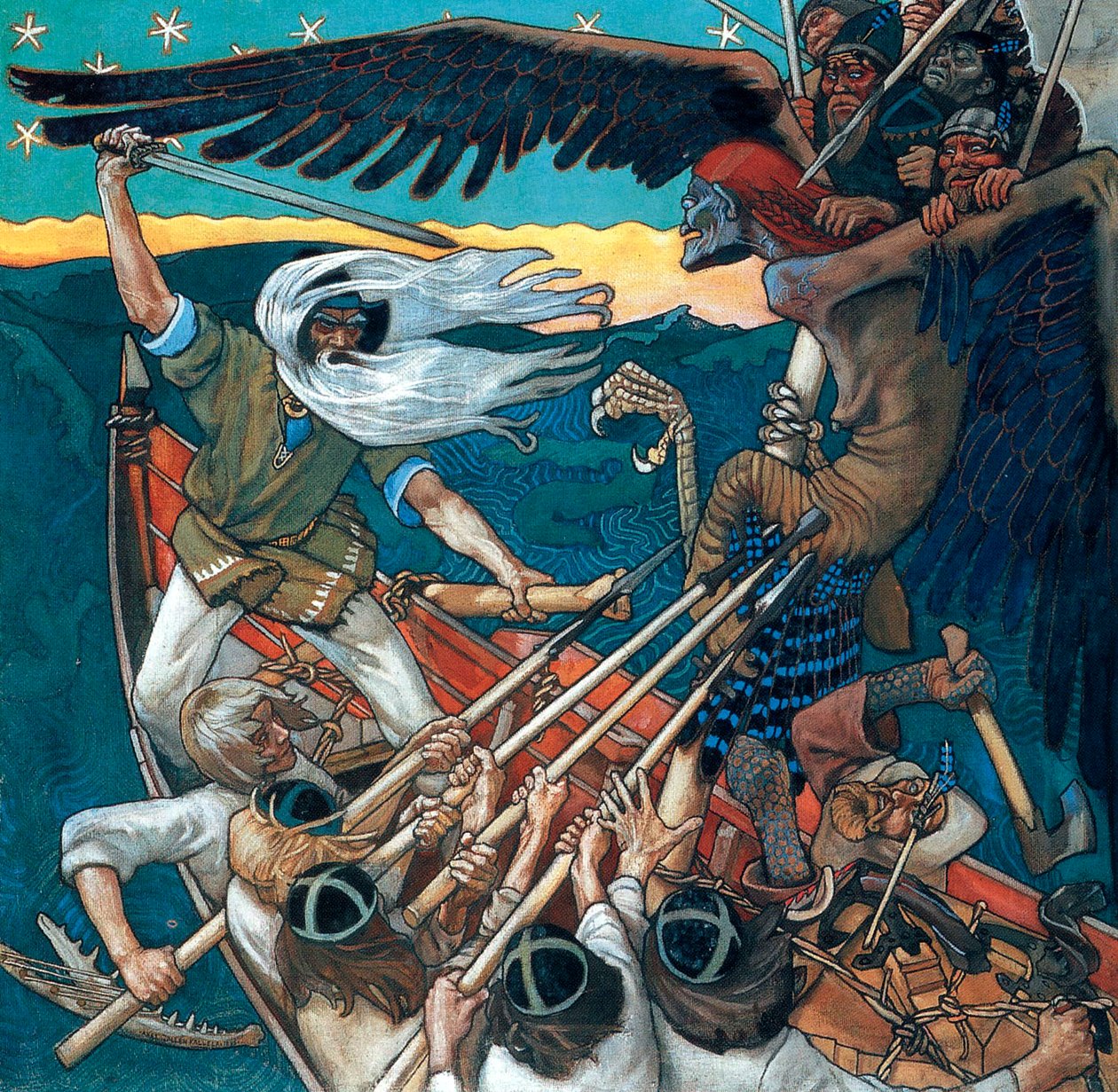 The Defense of the Sampo, 1896 (tempera på duk) av Akseli Valdemar Gallen Kallela