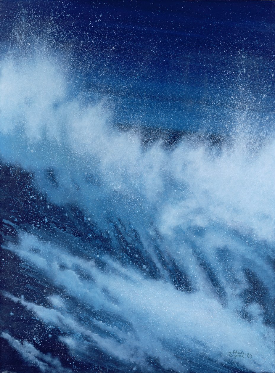 Stora vågor som bryter, 1989 av Alan Byrne