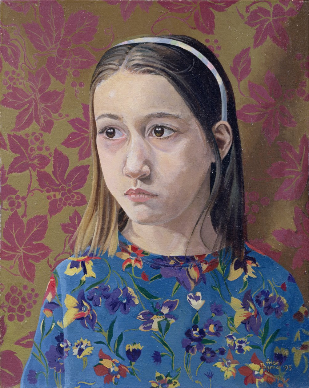 Målning av en ung flicka, 1993 av Alan Byrne