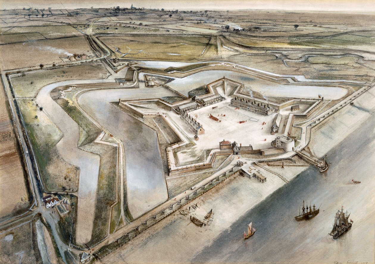 Tilbury Fort, c1600-talet, c1960-talet av Alan Ernest Sorrell