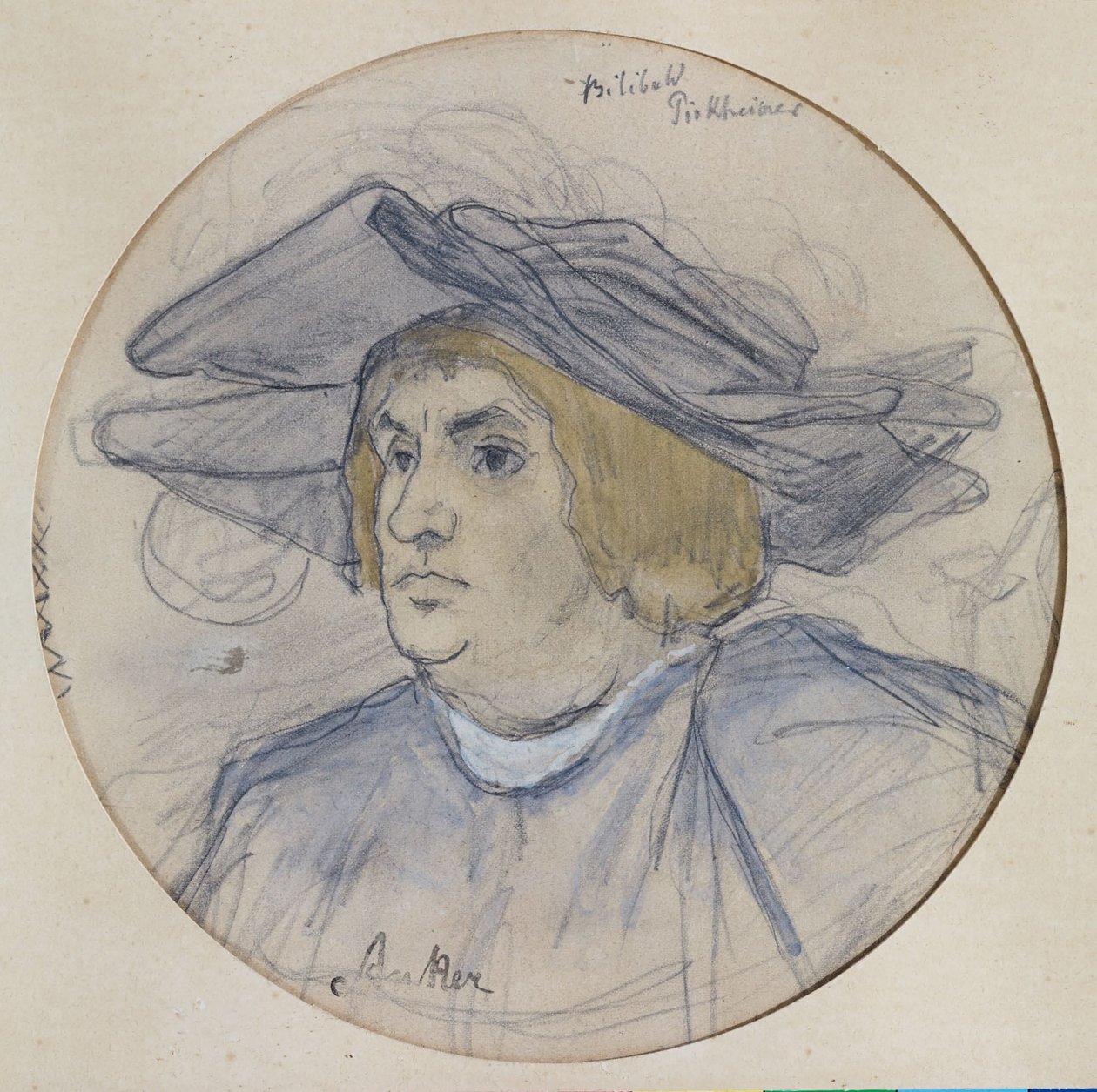 Bildnis Willibald Pirckheimer av Albert Anker